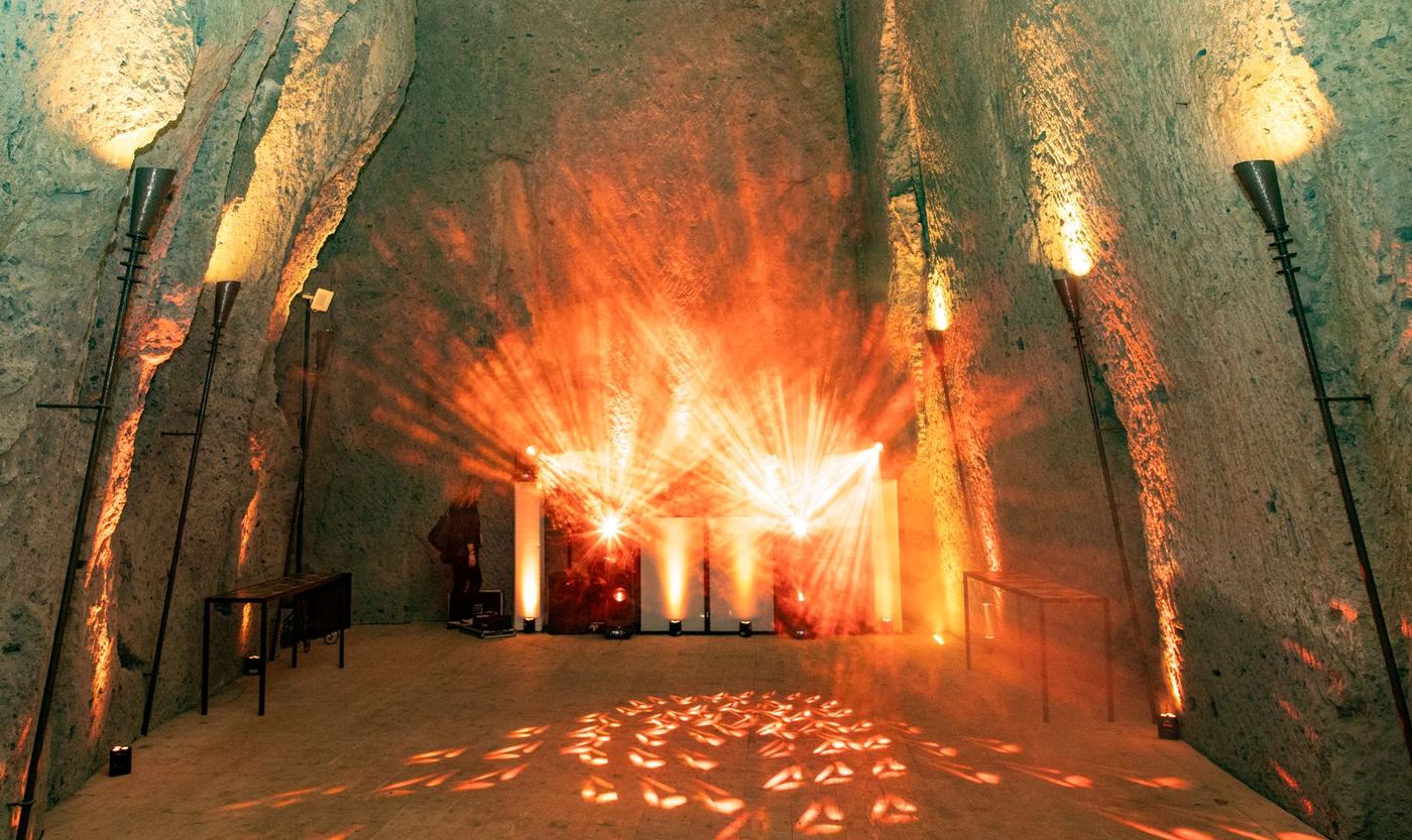 Cave dining experience in Italy