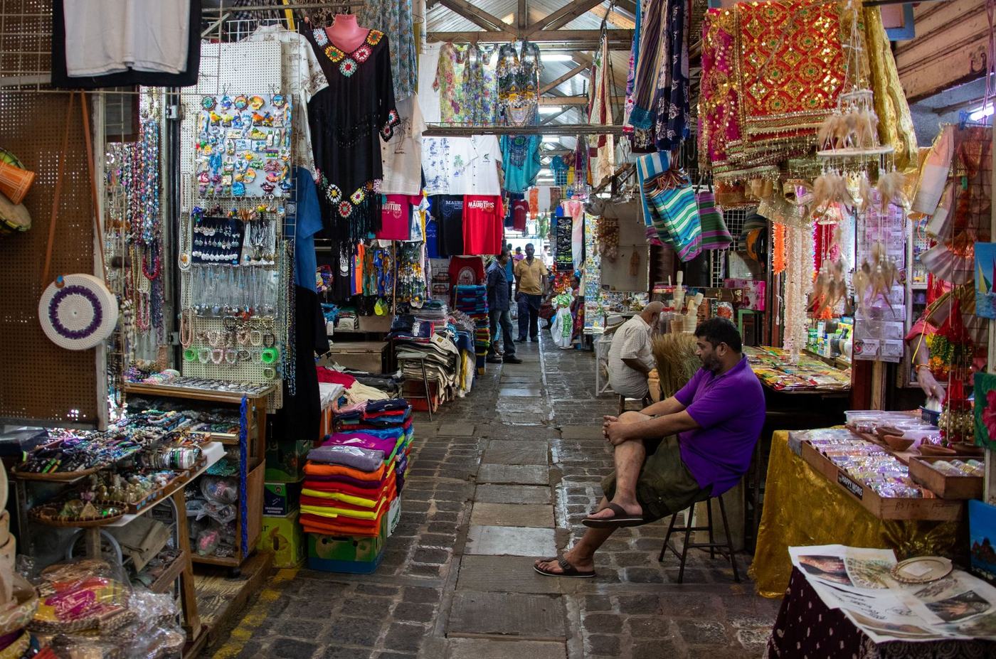 Local market in Mauritius