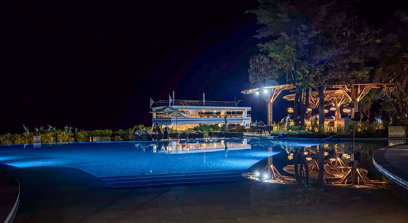 Riverside evening setting in Zambia