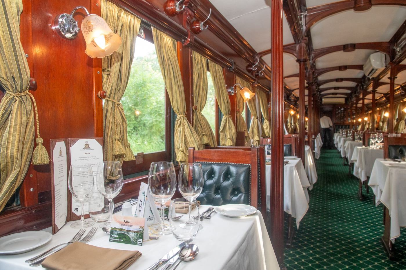 Royal Livingstone Express dinner in Zambia